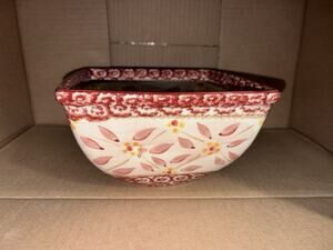 TEMP-TATIONS BY TARA Old World CRANBERRY square Bowl